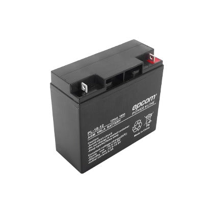 Batería 12 Vcc / 18 Ah / UL / Tecnología AGM-VRLA / Para uso en equipo electrónico Alarmas de intrusión / Incendio/ Control de acceso / Video Vigilancia / Terminales de tornillo M5 ( HEX ) / Cargador recomendado CHR-80. Batería 12 Vcc / 18 Ah / UL / Tecnología AGM-VRLA / Para uso en equipo electrónico Alarmas de intrusión / Incendio/ Control de acceso / Video Vigilancia / Terminales de tornillo M5 ( HEX ) / Cargador recomendado CHR-80.